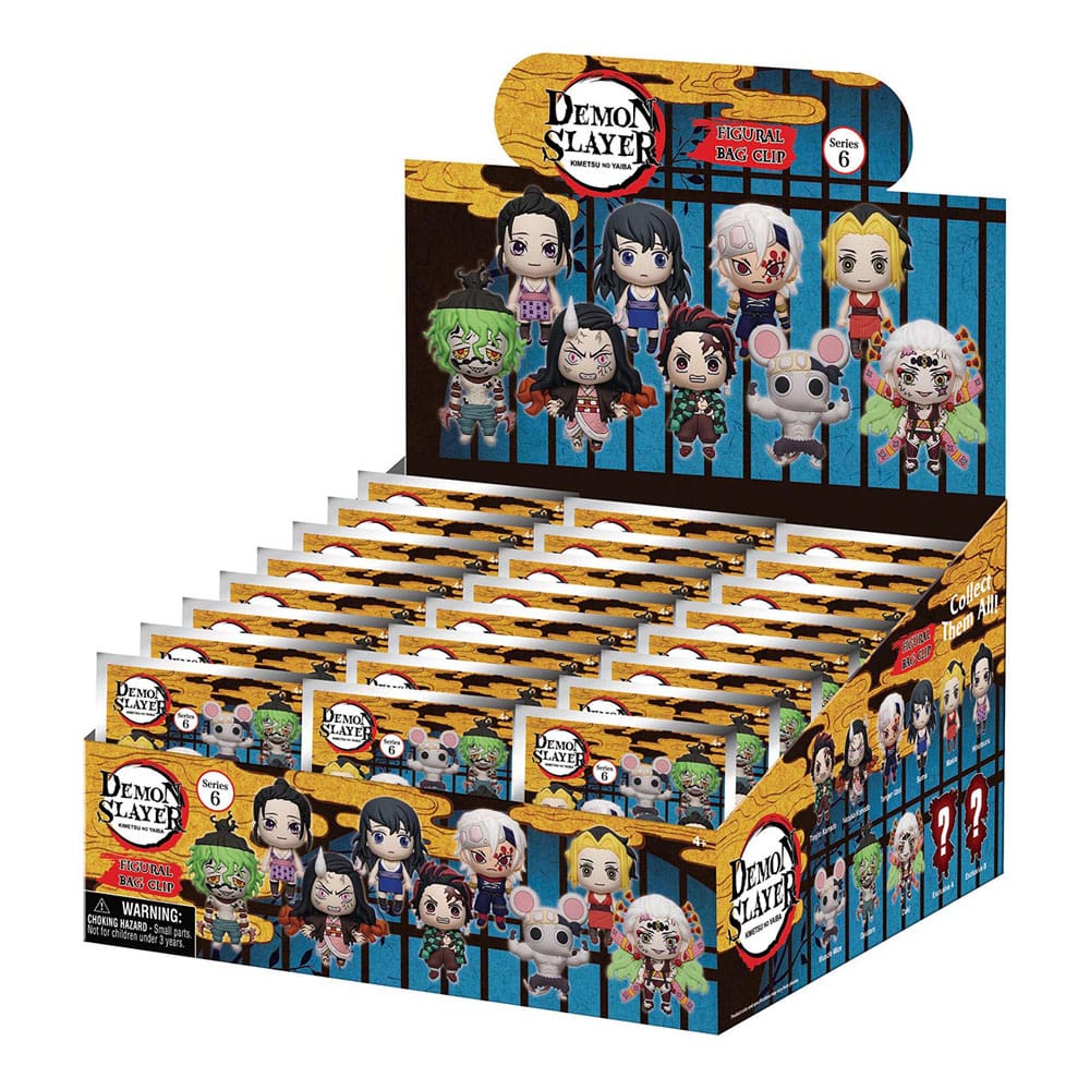 Demon Slayer: Kimetsu no Yaiba Colgantes PVC 3D Series 6 Expositor (24)