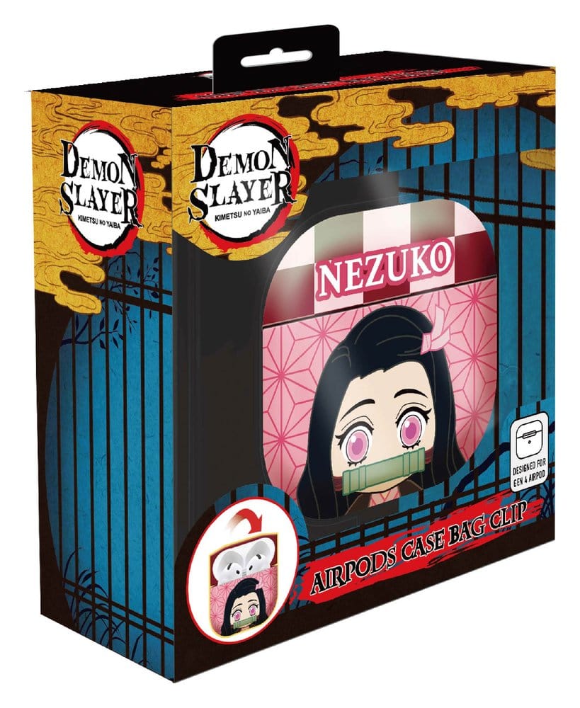 Guardianes de la Noche Funda para Airpods de Espuma 3D Colgante para Bolso Nezuko Expositor (12)