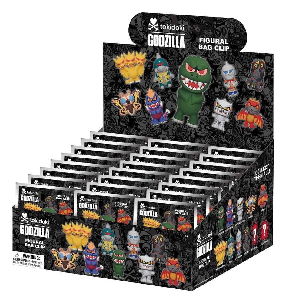 Tokidoki x Godzilla 3D Colgantes PVC Expositor (24)