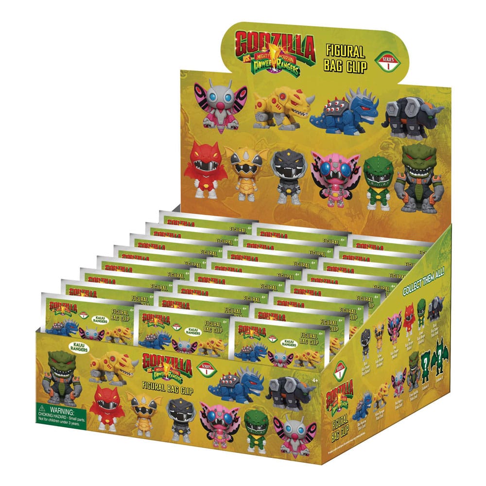 Godzilla vs. Power Rangers Colgantes PVC 3D Series 1 Expositor (24) Frikytopia