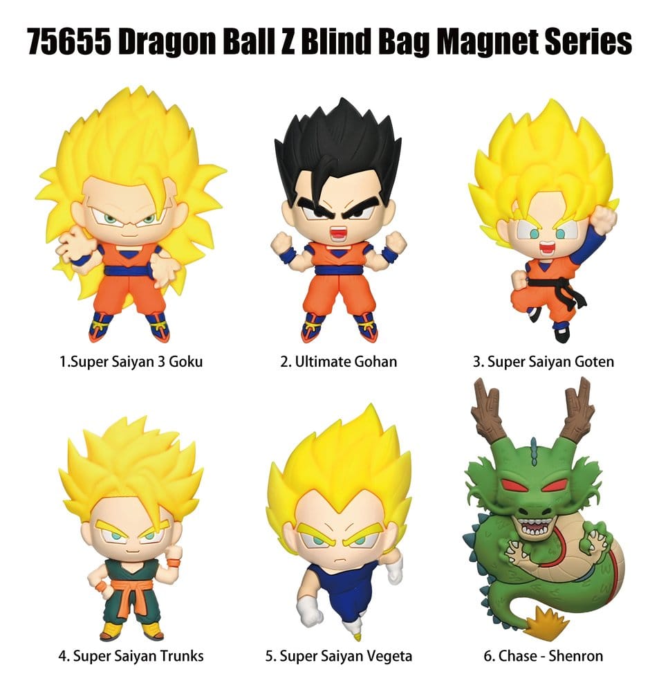 Dragonball Z 3D Imanes de PVC Serie 1 Blind Bag Display (12)