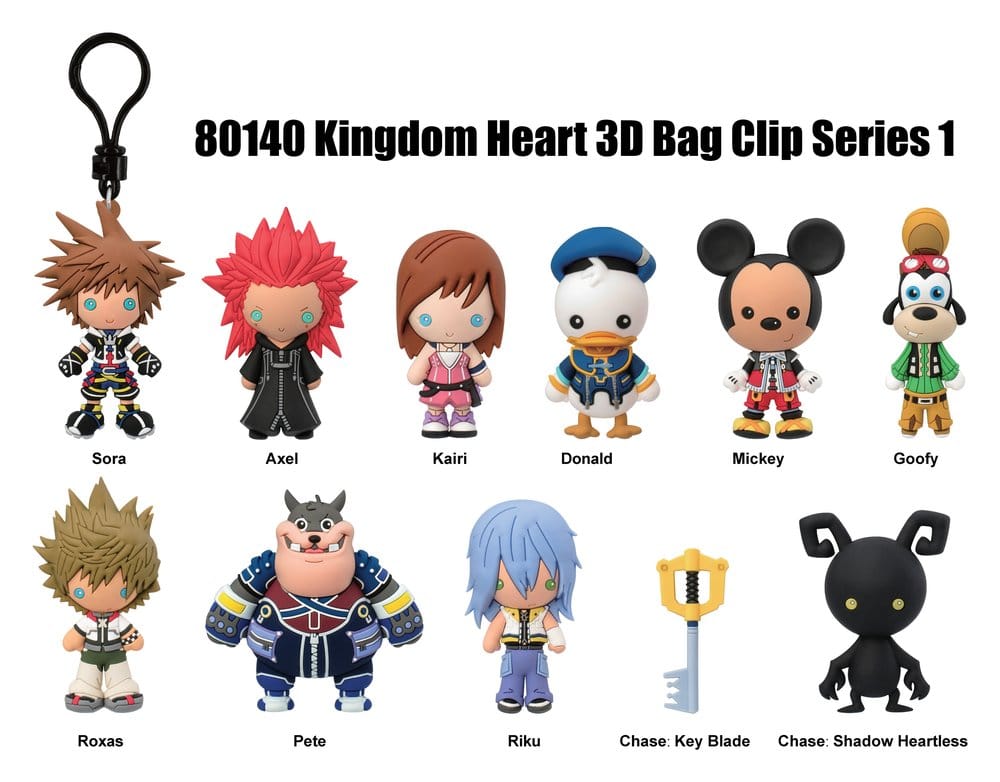 Kingdom Hearts 3D Colgantes de PVC Serie 1 Blind Bag Expositor (24)