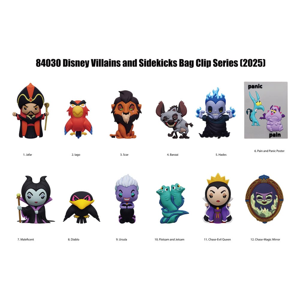 Disney 3D Colgantes Peluche Expositor Villains Serie 4 (24)