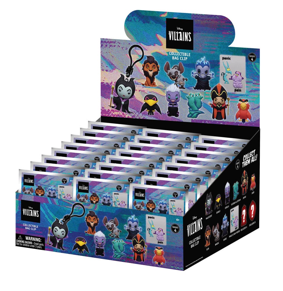 Disney 3D Colgantes Peluche Expositor Villains Serie 4 (24)