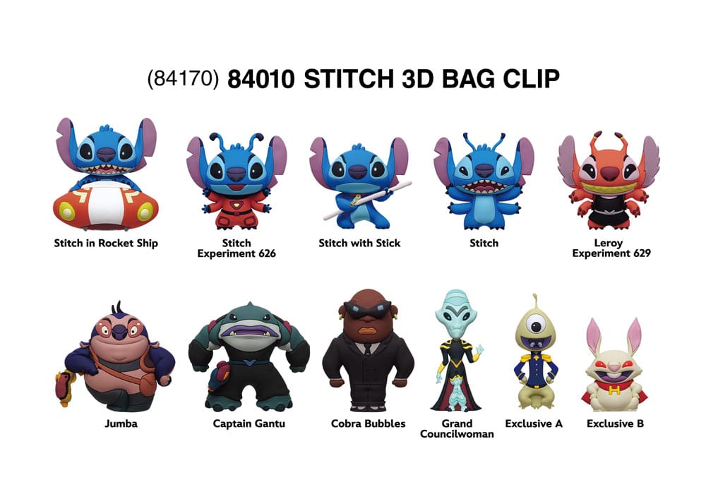 Lilo & Stitch 3D Colgantes Peluche Expositor Stitch in Space (24)