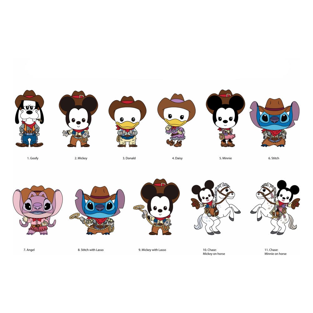 Disney Classic Western 3D Colgantes Peluche Expositor Series 72 (24) Frikytopia