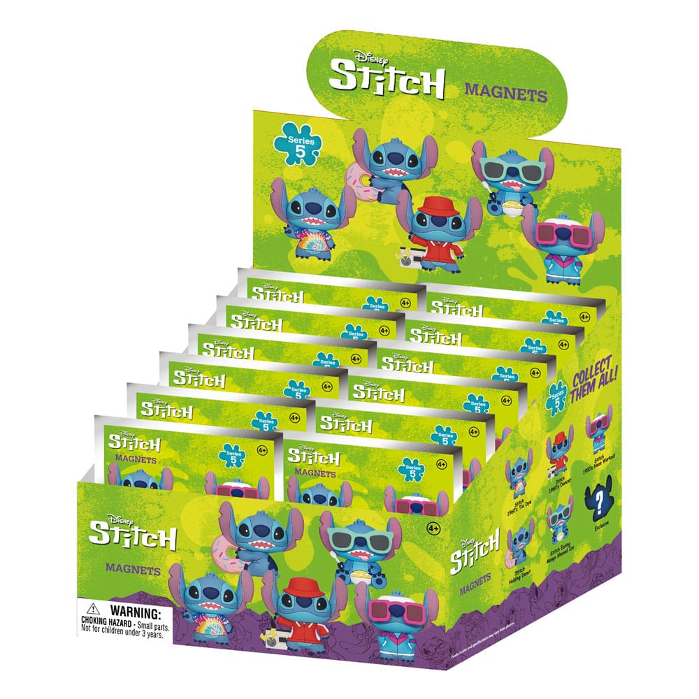 Lilo & Stitch Imáns Stitch 3D Series 5 Blind Pack Expositor (12) Frikytopia