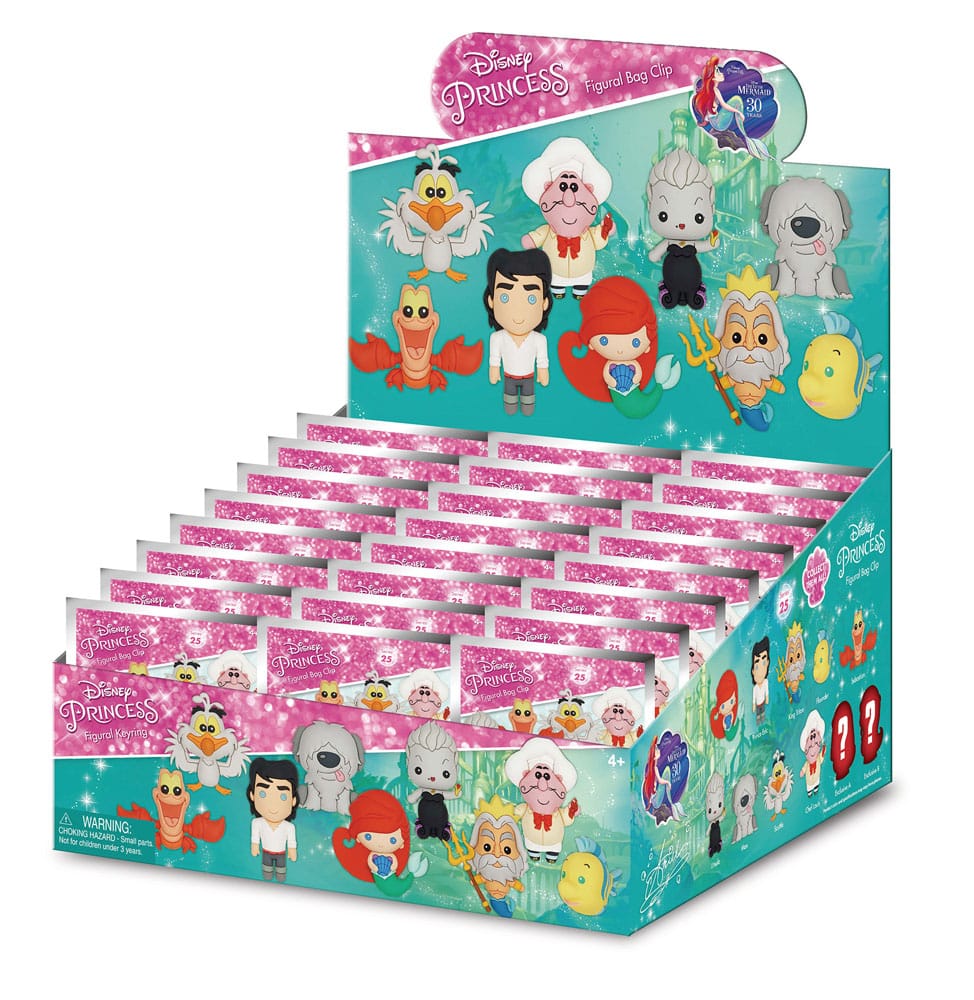 La sirenita Colgantes PVC 3D Series 1 Expositor (24)