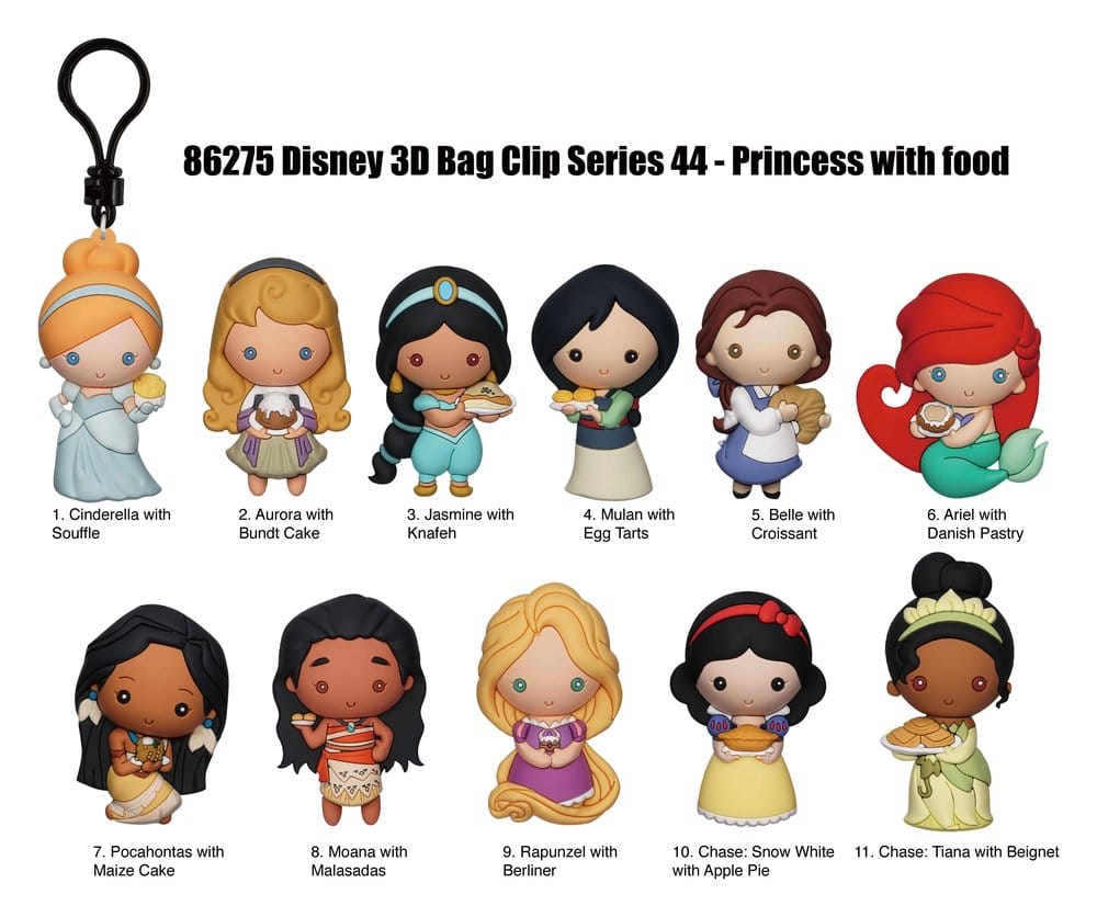 Disney Colgantes PVC 3D Princess with Food Series 44 Expositor (24)