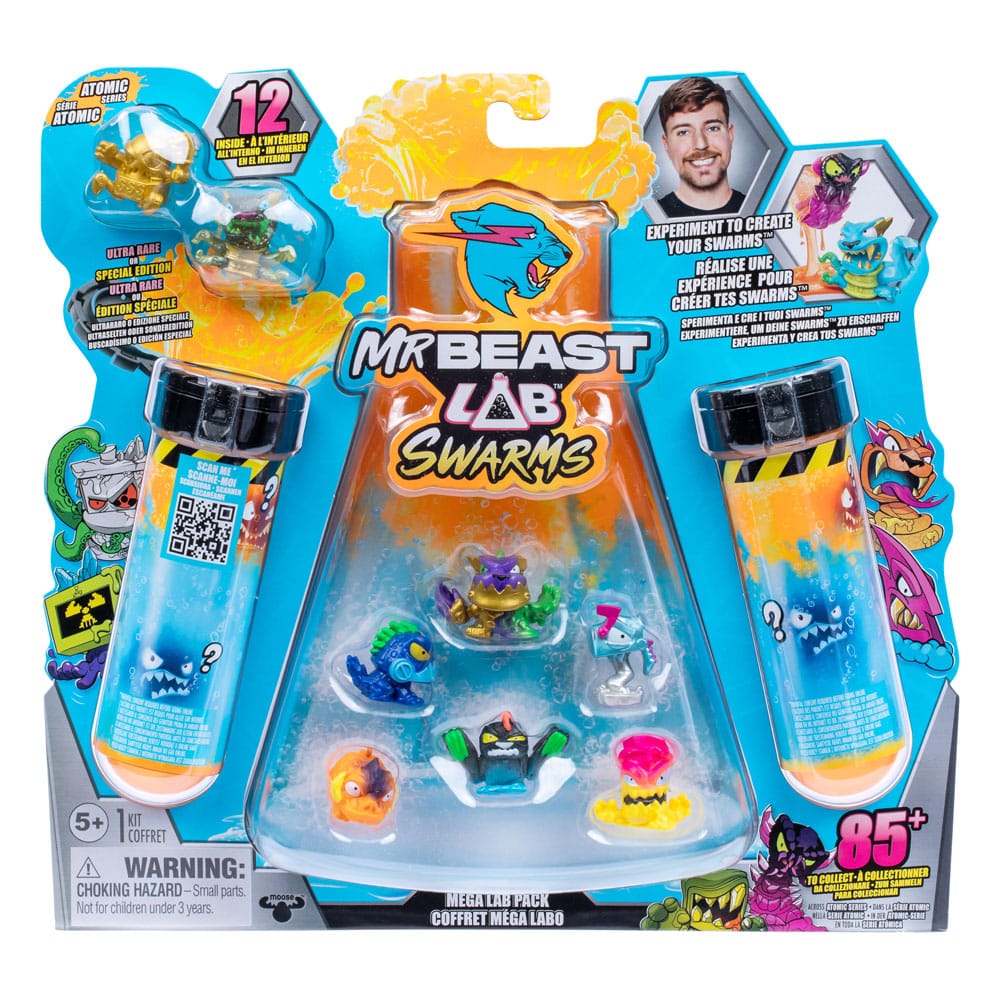 Mr. Beast Lab Swarms pack de 12 Figuras Mega Lab 1 3 cm Surtido (4) Frikytopia