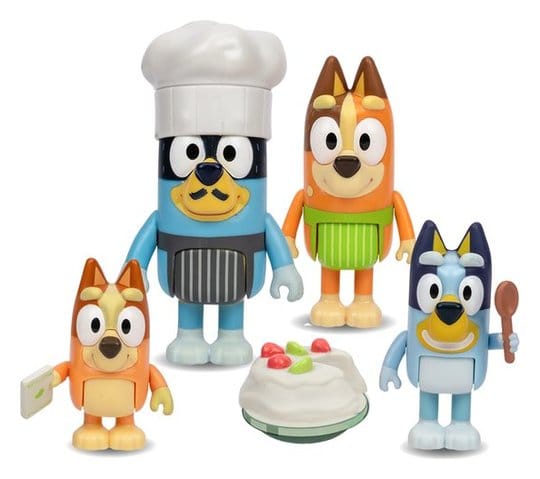 Bluey Lets Play Figuras 4-pack Chef Pavlova