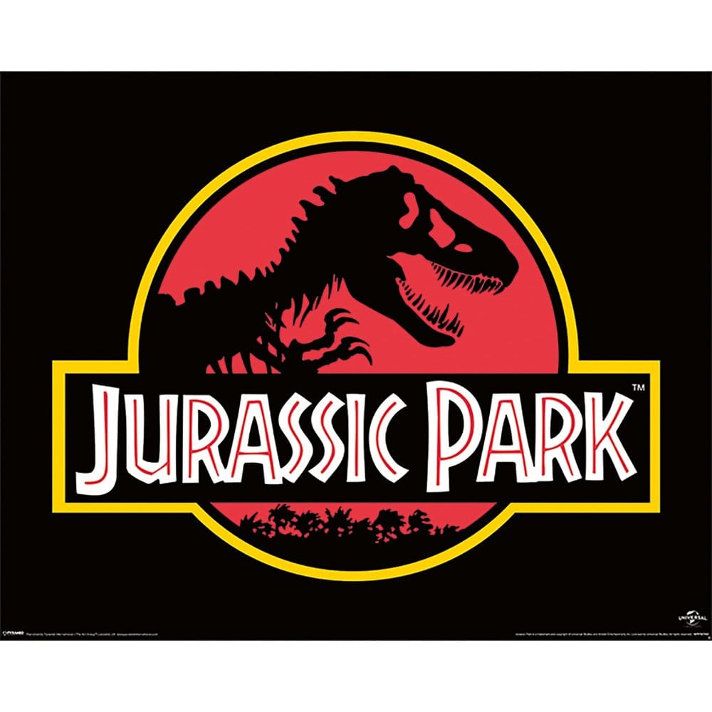 Jurassic Park Mini Póster (Logo Clásico) 40 x 50cm