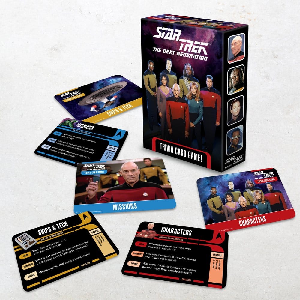 Star Trek: La nueva generación Juego de Cartas de Trivial