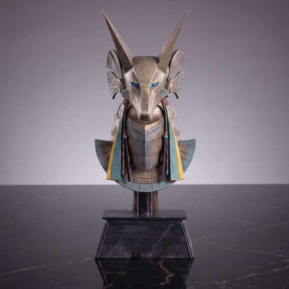 Stargate Desktop Replica Réplica de Casco Jackal Guard Helmet Anubis 15 cm