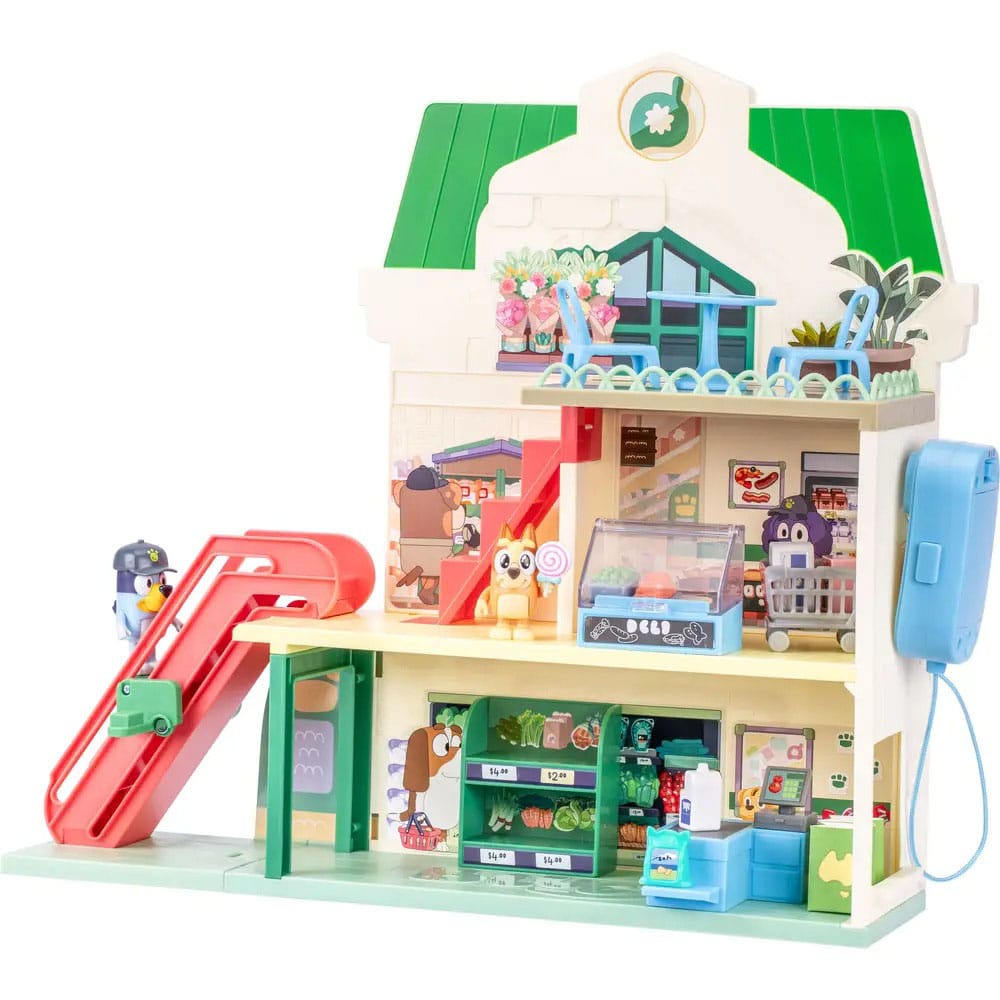 Bluey Set de juego Minifiguras Bluey Let's Play Chef Supermercado