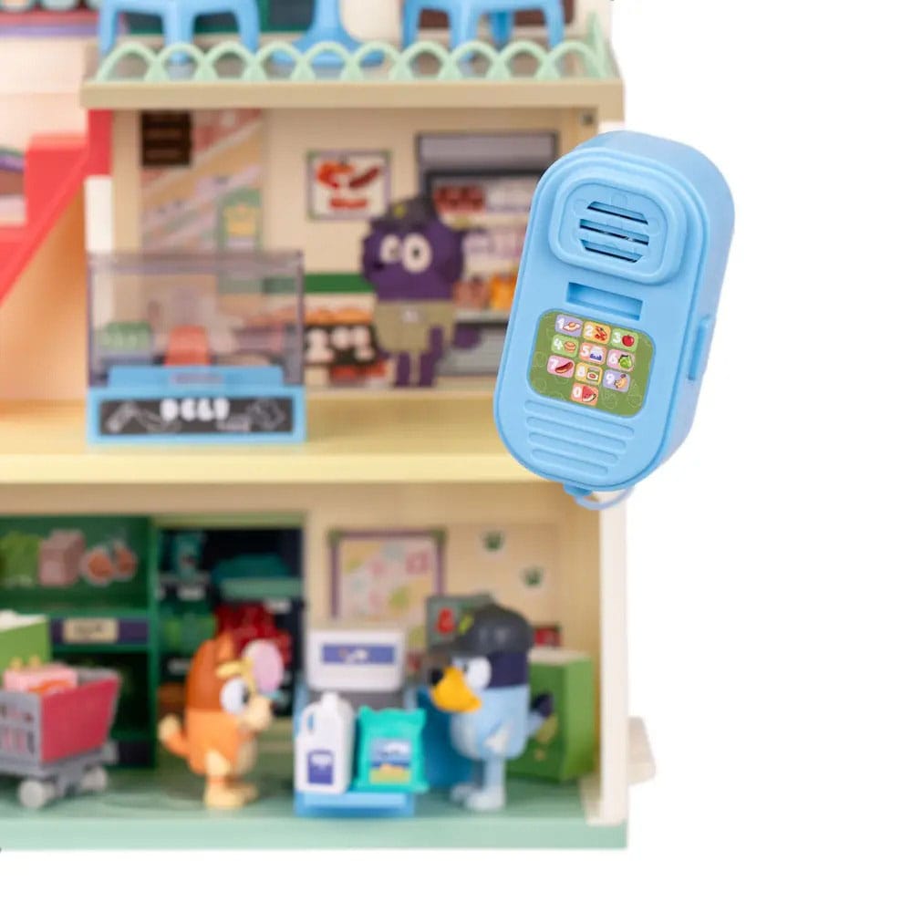 Bluey Set de juego Minifiguras Bluey Let's Play Chef Supermercado