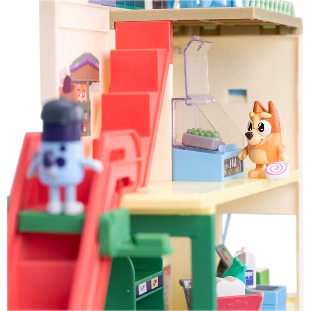 Bluey Set de juego Minifiguras Bluey Let's Play Chef Supermercado