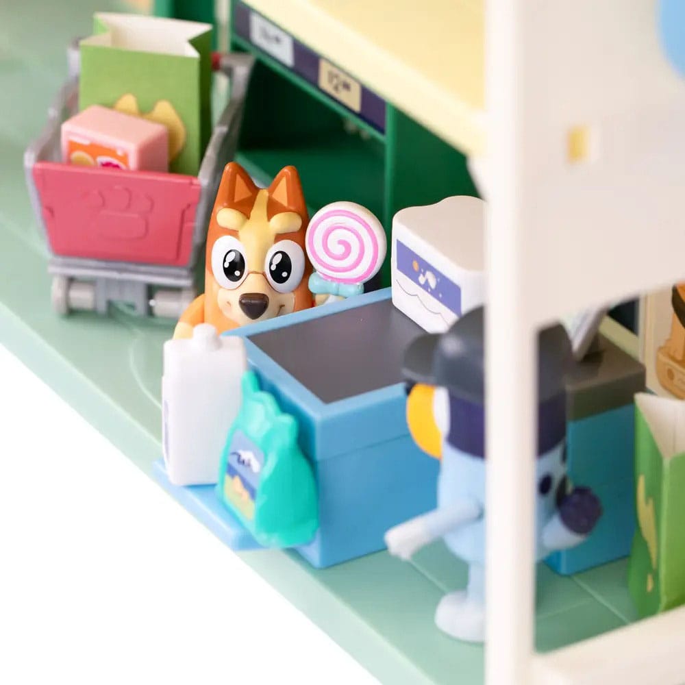 Bluey Set de juego Minifiguras Bluey Let's Play Chef Supermercado