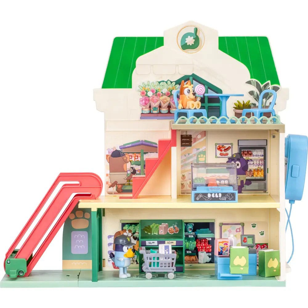 Bluey Set de juego Minifiguras Bluey Let's Play Chef Supermercado