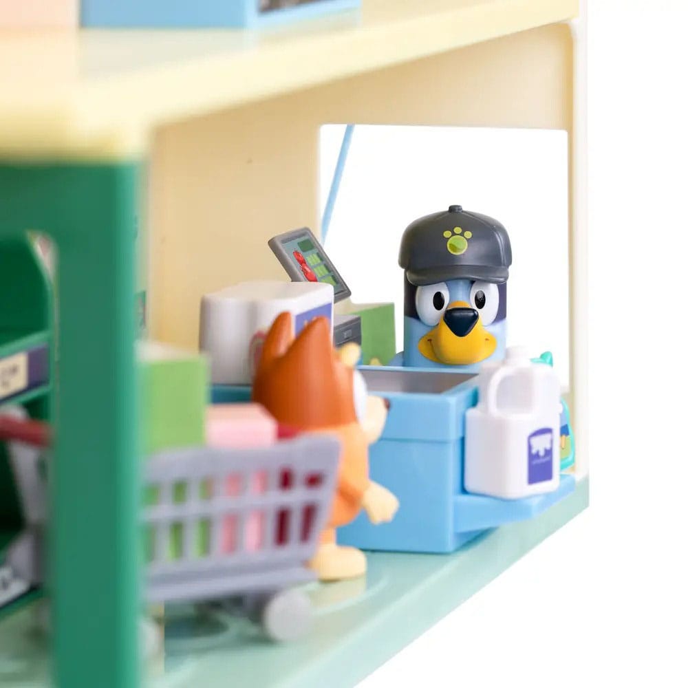 Bluey Set de juego Minifiguras Bluey Let's Play Chef Supermercado