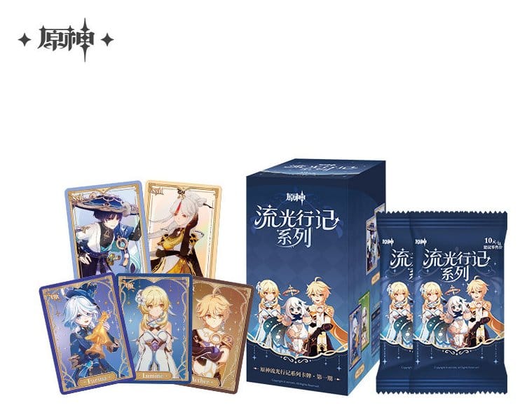 Genshin Impact Juego de Cartas Coleccionables Journey of Light Blind Box Display (18) *Versión China*