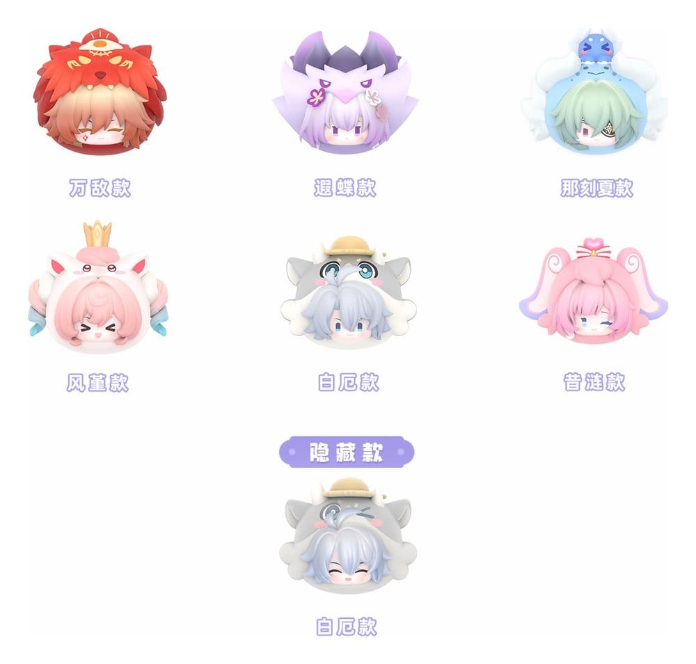 Honkai: Star Rail figuras mini PVC Cosmic Amusement Park Wobble Doll Blind Box Expositor (6)