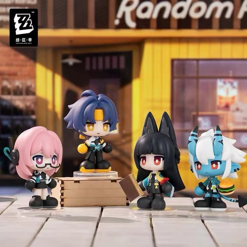 Zenless Zone Zero figuras mini PVC Tiny Agents 8-10 cm Blind Box Display (12)