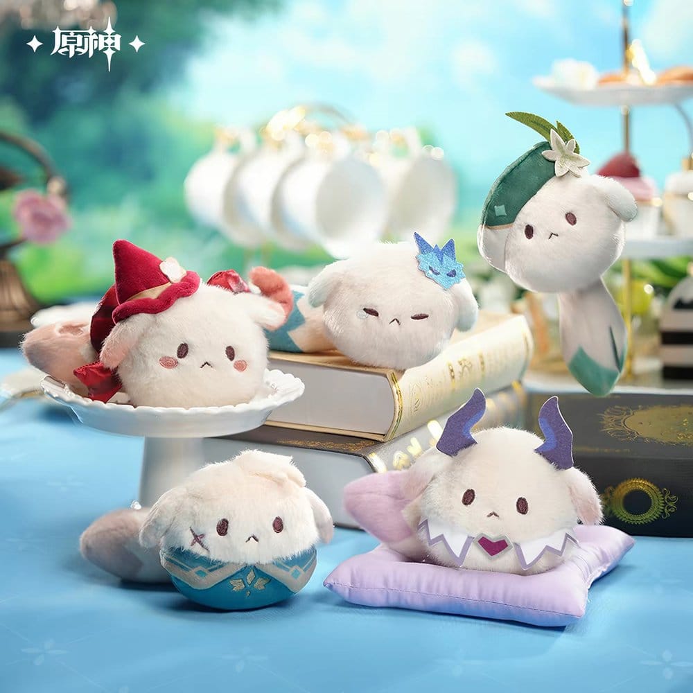 Genshin Impact Peluches Tea Party Companion Dodoco Cajas Sorpresas 17-20 cm Expositor (9)