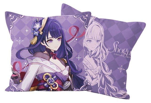 Genshin Impact Funda de Almohada Anniversary Celebration Series Raiden Shogun 6º Aniversario 45 x 45 cm