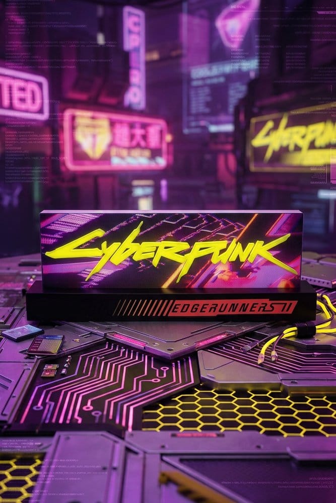Cyberpunk: Edgerunners Lámpara Logo Edgerunner 2 8 cm
