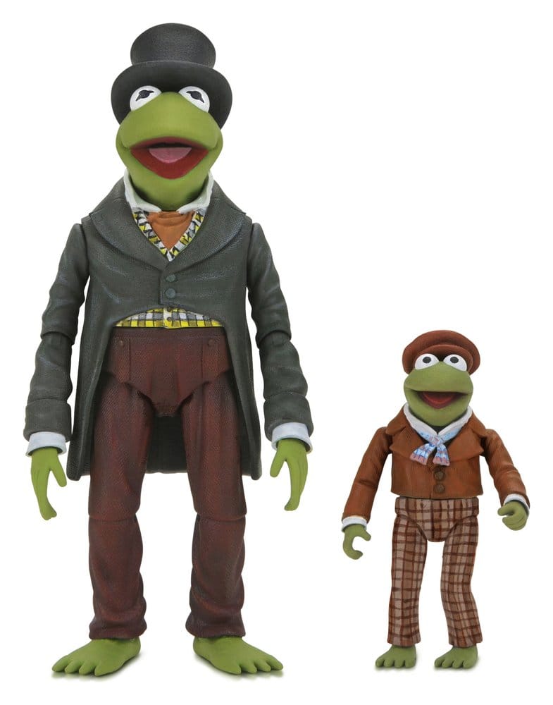 Los Muppets en Cuento de Navidad Ultimate pack de 2 Figuras Kermit as Bob Cratchit & Robin as Tiny Tim 18 cm Frikytopia
