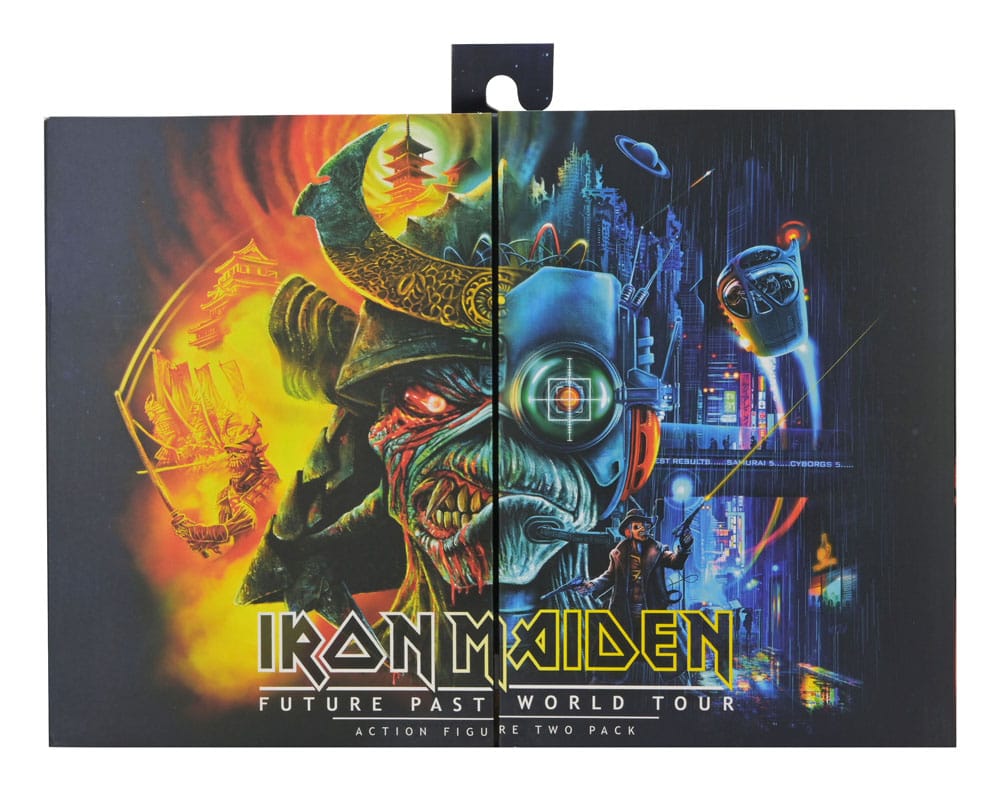 Iron Maiden Future Past World Tour Ultimate Figuras pack de 2 Senjutsu Eddie and Somewhere in Time Eddie 18 cm