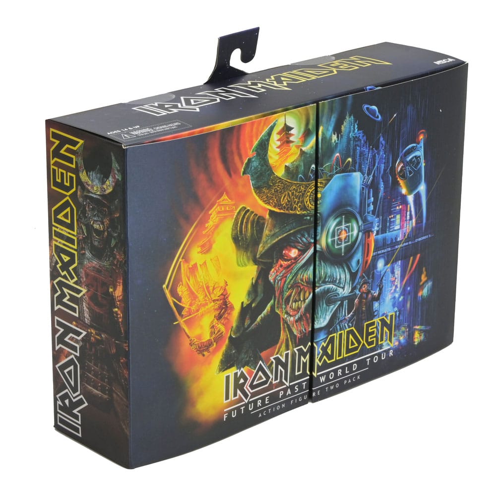 Iron Maiden Future Past World Tour Ultimate Figuras pack de 2 Senjutsu Eddie and Somewhere in Time Eddie 18 cm