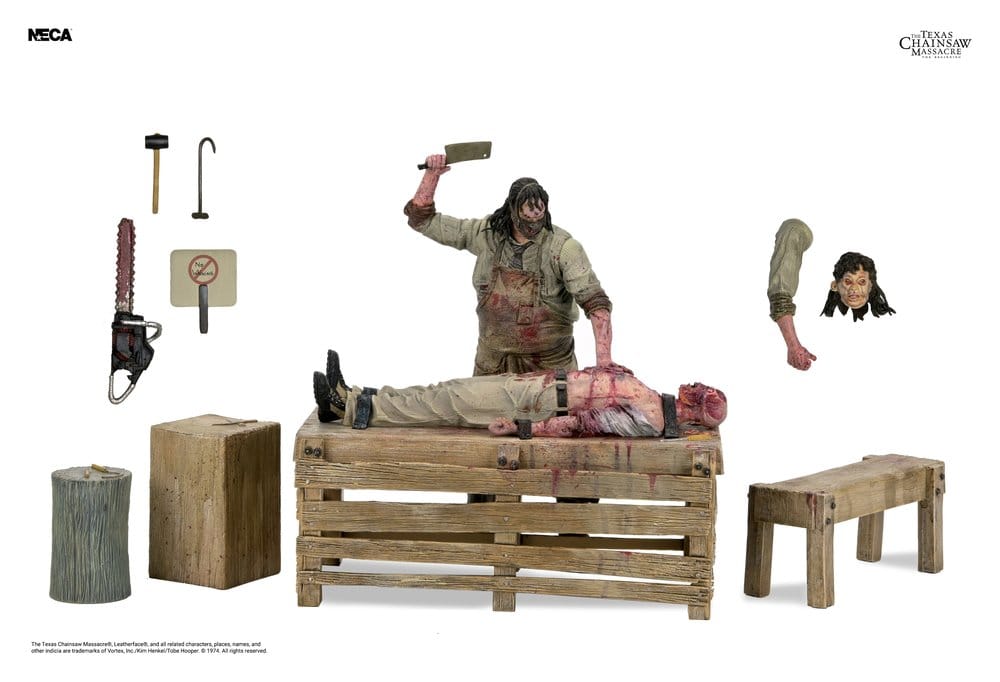 Texas Chainsaw Massacre: The Beginning Diorama Figura Leatherface Slaughterhouse Boxed Set 18 cm