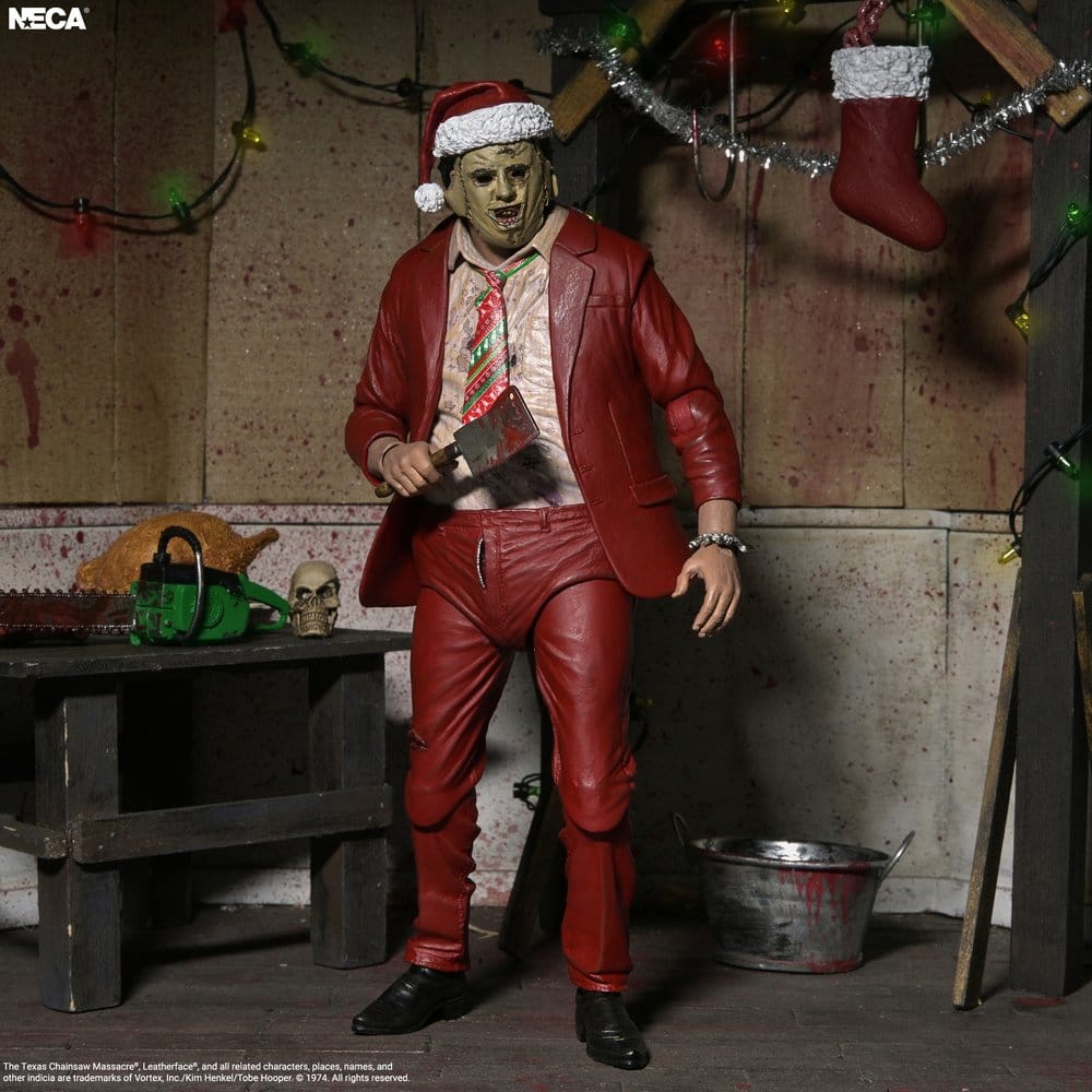 Texas Chainsaw Massacre Ultimate Figura Santa Leatherface 18 cm