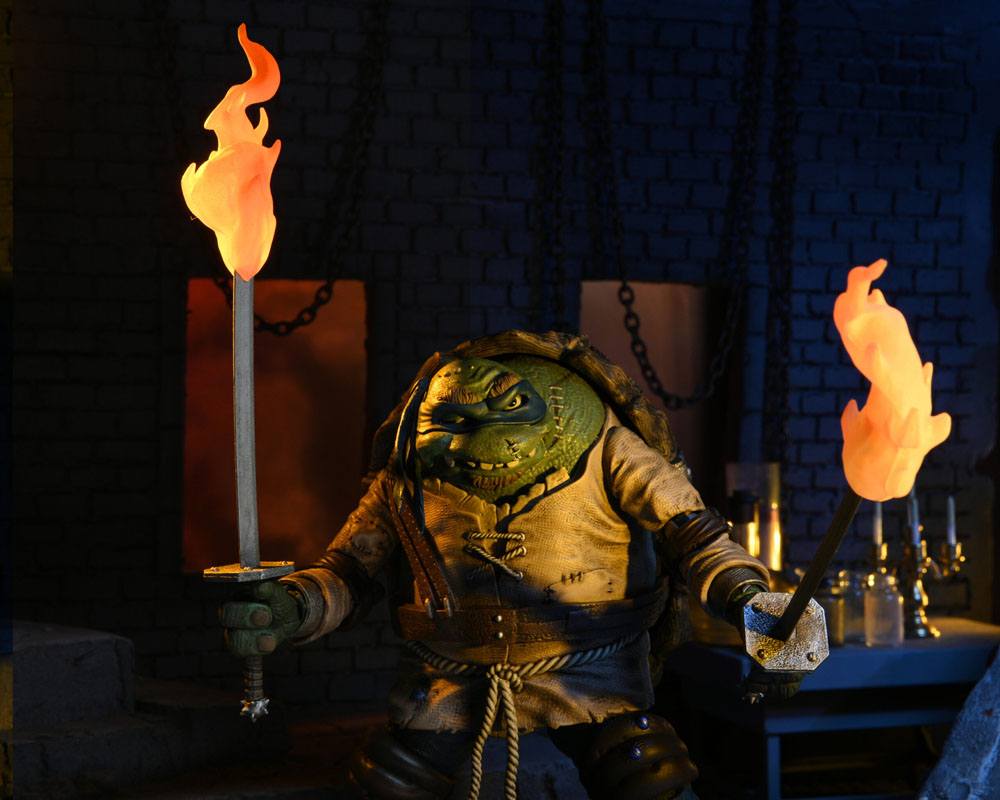 Figura Ultimate Leonardo As Hunchback Tortugas Ninja 18 cm