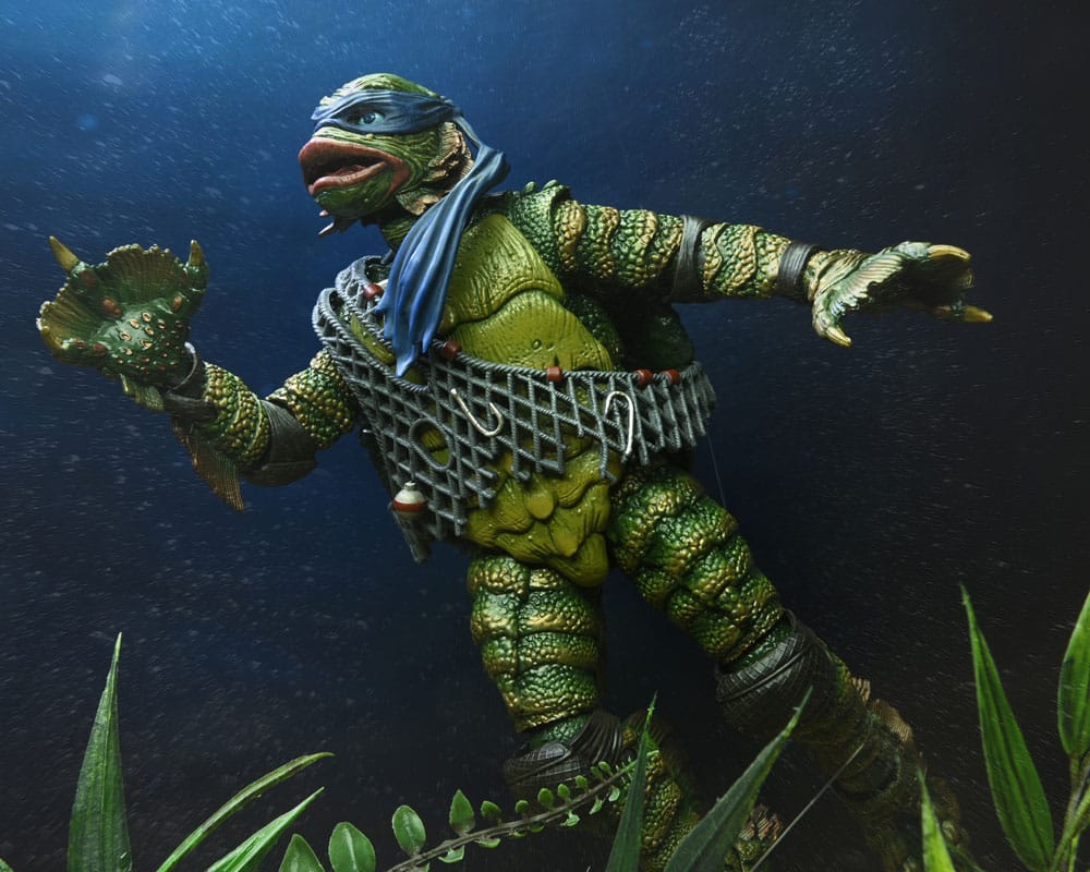 Universal Monsters/Teenage Mutant Ninja Turtles Figura Leonardo as the Creature 18 cm