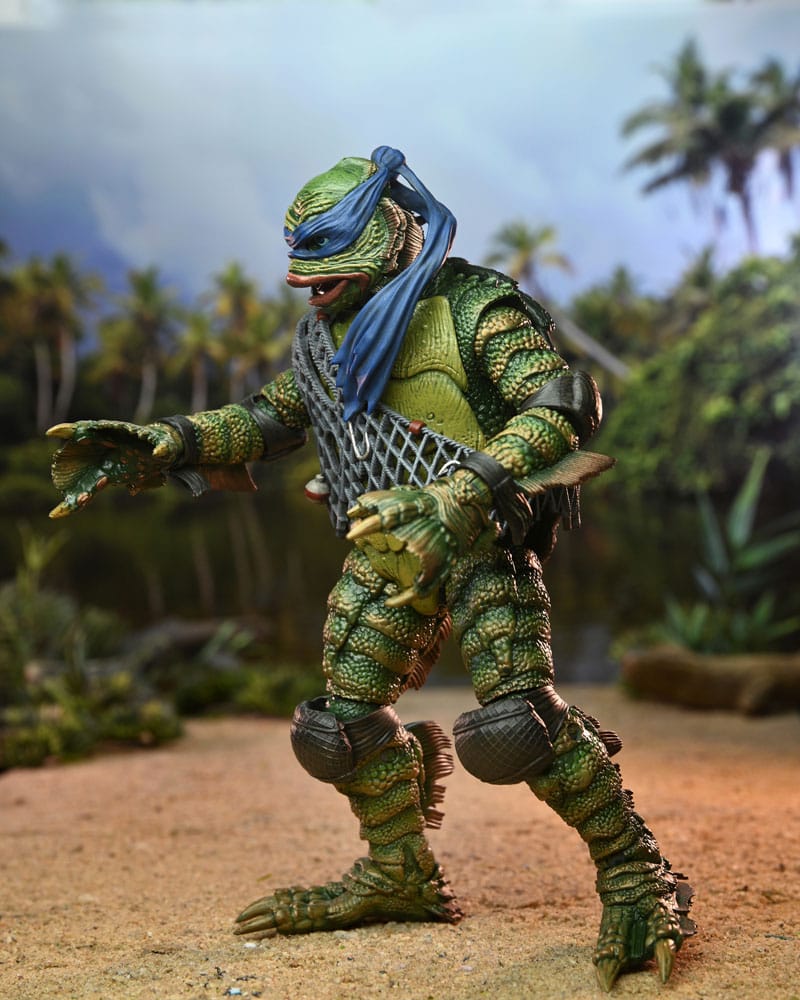 Universal Monsters/Teenage Mutant Ninja Turtles Figura Leonardo as the Creature 18 cm