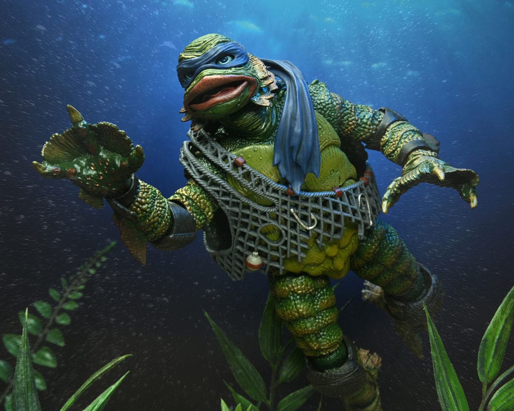 Universal Monsters/Teenage Mutant Ninja Turtles Figura Leonardo as the Creature 18 cm