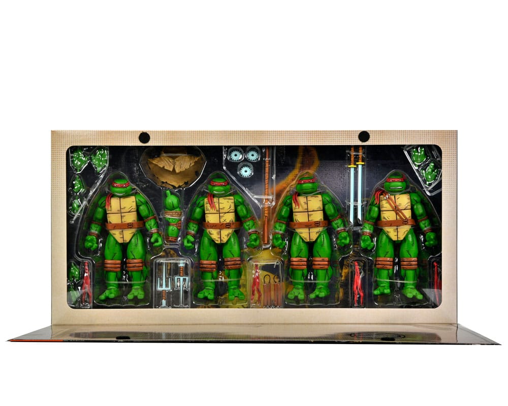 Teenage Mutant Ninja Turtles (Mirage Comics) pack de 4 Figuras Leonardo, Raphael, Michelangelo, Donatello 18 cm