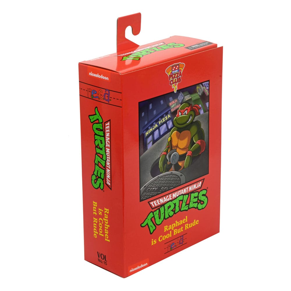 Figura Ultimate Raphael VHS Cartoon Tortugas Ninja 18 cm