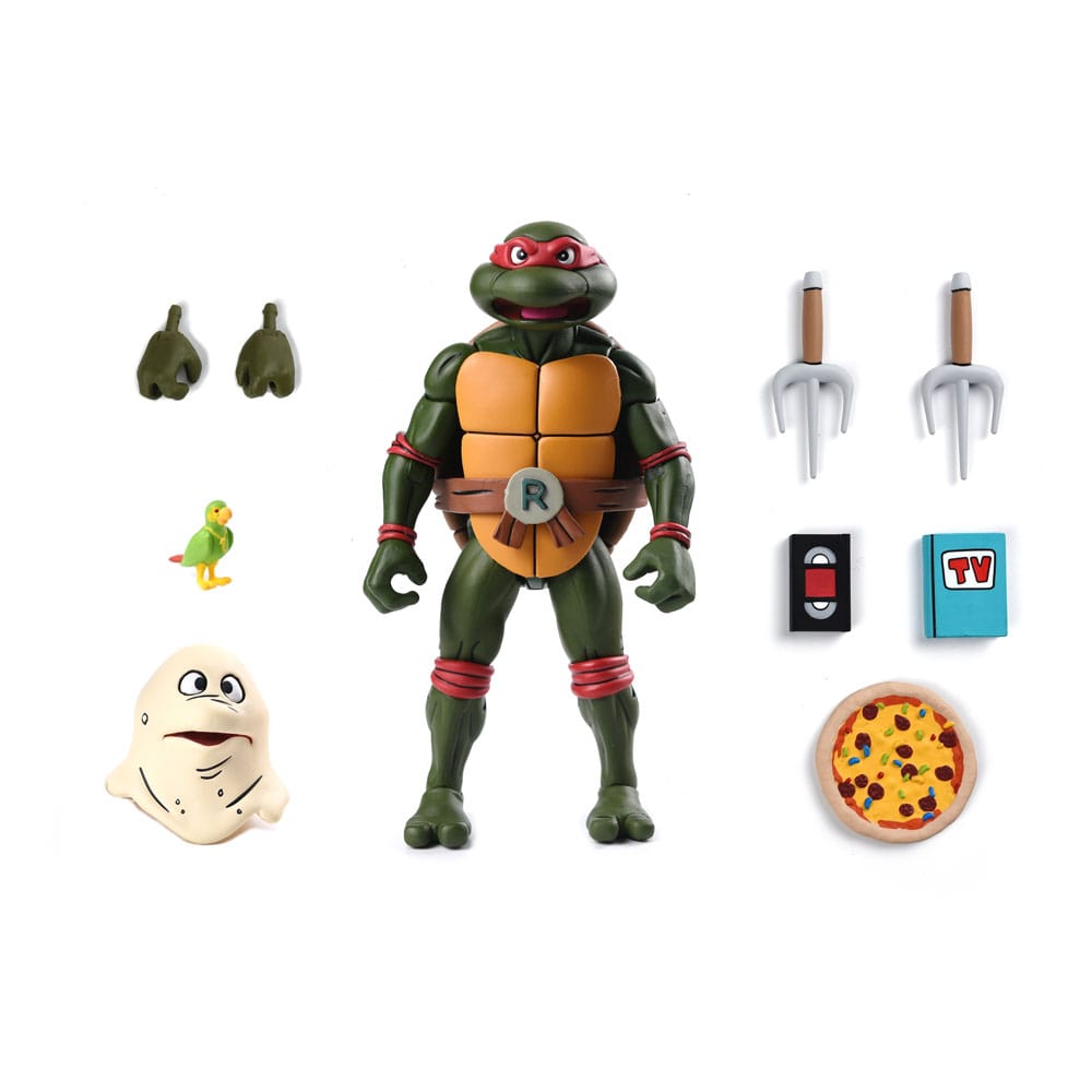 Figura Ultimate Raphael VHS Cartoon Tortugas Ninja 18 cm