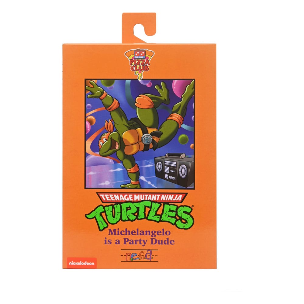 Figura neca teenage mutant ninja turtles cartoon ultimate michelangelo vhs scale action 18cm