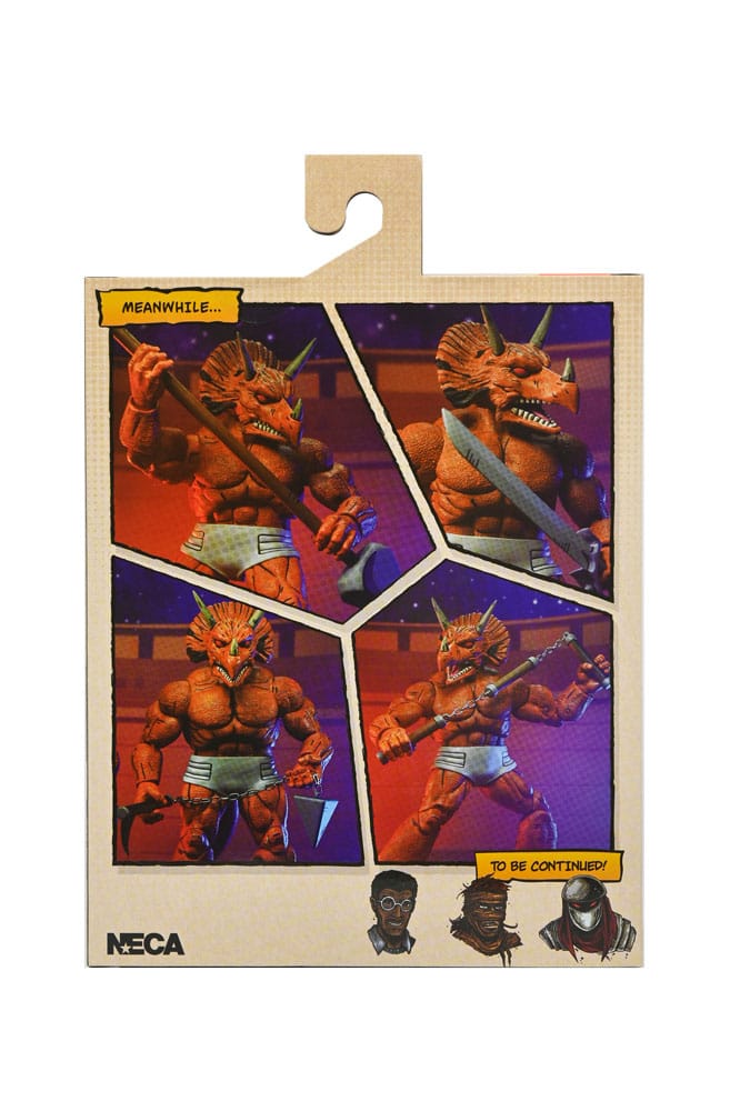 Figura Neca Teenage Mutant Ninja Turtles Mirage Comics Triceraton Gladiator Scale Action 18 cm