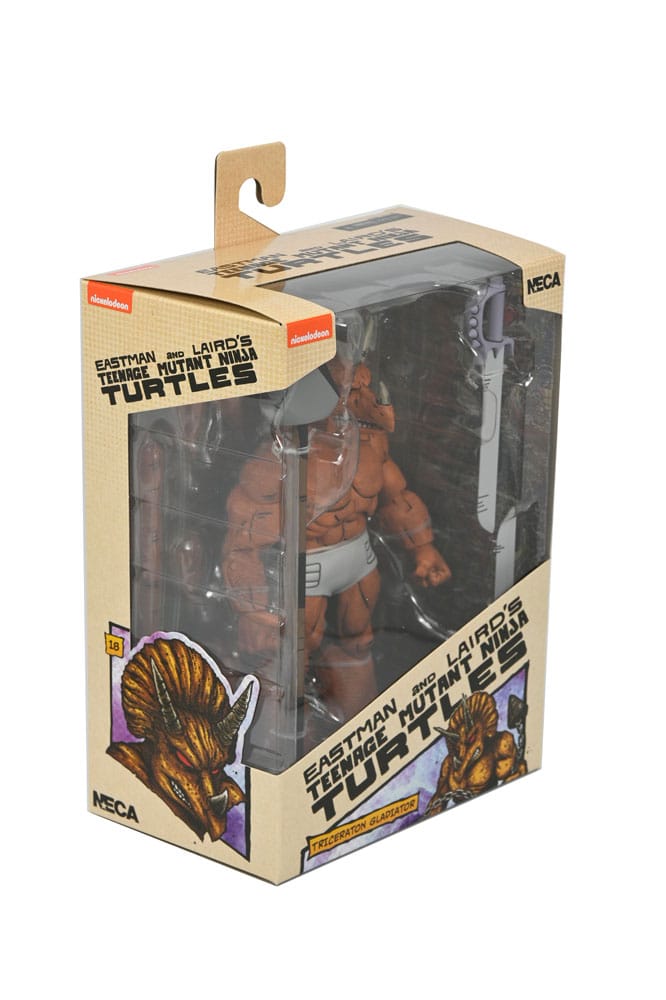 Figura Neca Teenage Mutant Ninja Turtles Mirage Comics Triceraton Gladiator Scale Action 18 cm