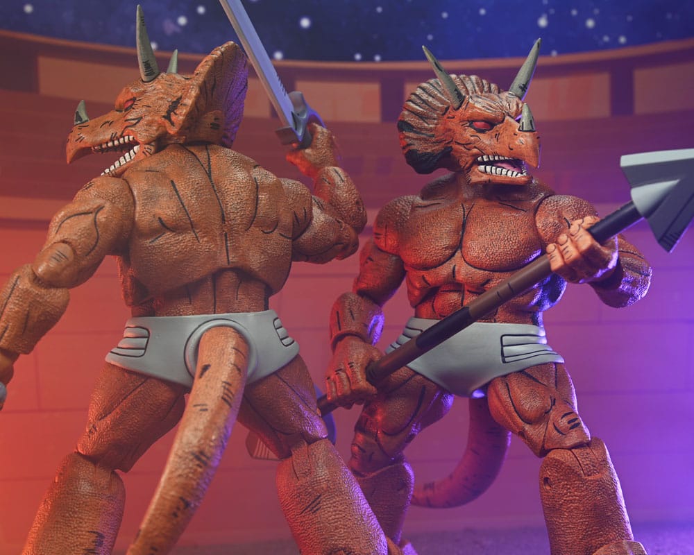 Figura Neca Teenage Mutant Ninja Turtles Mirage Comics Triceraton Gladiator Scale Action 18 cm