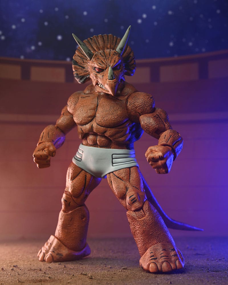 Figura Neca Teenage Mutant Ninja Turtles Mirage Comics Triceraton Gladiator Scale Action 18 cm