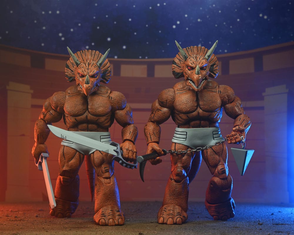 Figura Neca Teenage Mutant Ninja Turtles Mirage Comics Triceraton Gladiator Scale Action 18 cm