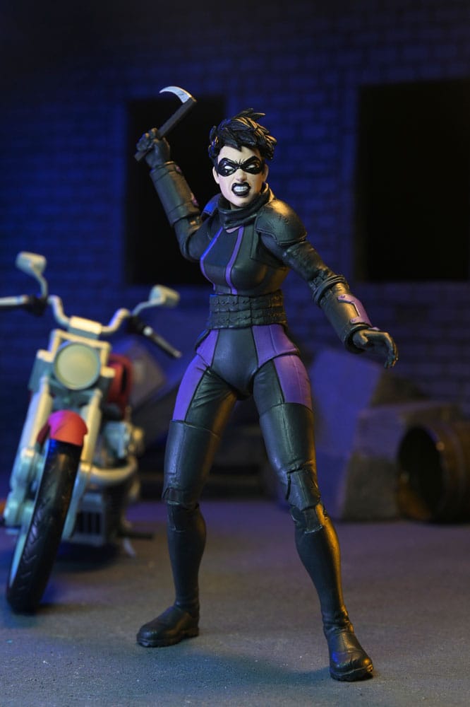 Tortugas Ninja (The Last Ronin The Lost Years) Figura Casey Marie with Last Ronin Motorcycle 18 cm