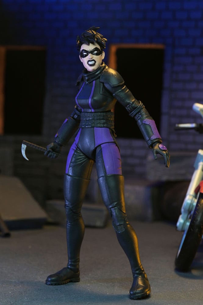 Tortugas Ninja (The Last Ronin The Lost Years) Figura Casey Marie with Last Ronin Motorcycle 18 cm